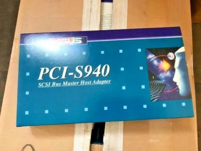 VINTAGE RARE NEW IN RETAIL BOX ASUS PCI-S940 PCI 50 PIN SCSI BUS ADAPTER RM3 - Image 1 of 4