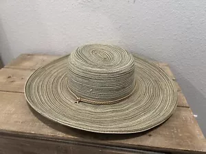 San Diego Hat Company Damen Sonnenhut mit breiter Krempe Stroh Grüntöne Kinnkordel - Bild 1 von 8