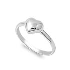 Puffed Heart Promise Ring New .925 Sterling Silver Band