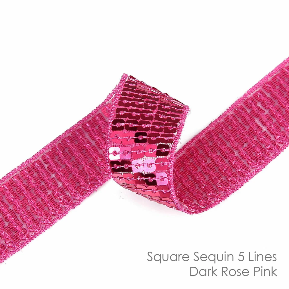 Square Sequin Ribbon Trimming Mesh Lace Decoration Border Trim Costume,Neotrims - Image 1 of 4