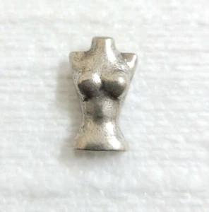 Female Bust Button 19mm Metal Shank Woman Body Sewing Art Craft Sexy Hourglass - Picture 1 of 12