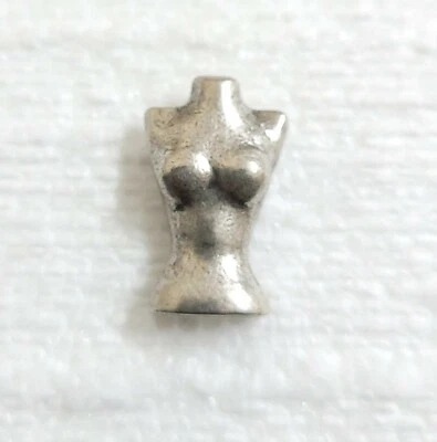 Female Bust Button 19mm Metal Shank Woman Body Sewing Art Craft Sexy Hourglass - Image 1 of 4