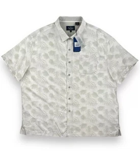 Nat Nast Floral Hawaiian Camp Button Up Shirt Silk Blend Mens XXL • NWT - Picture 1 of 3