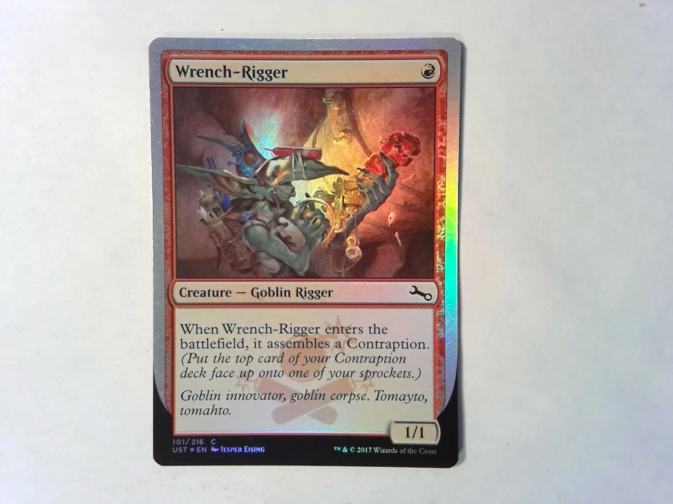 Foil Wrench-Rigger	 Unstable - Magic the Gathering MTG - Red - Image 1 of 1