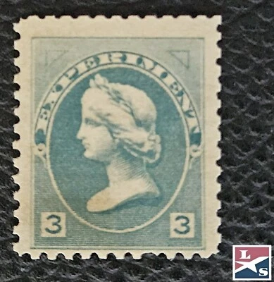 L/S US 3c Busto de la Paz Viñeta American Banknote Co. ENSAYO Verde Azulado Lote B Foto 1 de 2