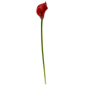 Giglio di Calla Quasi Naturale 19,5” Artificiale Singolo Fiore Rosso 12 Pezzi - Foto 1 di 1