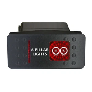 A-PILLAR LIGHTS 5B76SR Rocker Switch 12V ON/OFF LED for POLARIS RZR Ranger - Picture 1 of 1