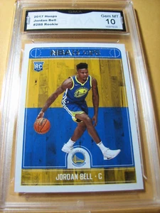 Jordan Bell Warriors 2017 Hoops Rookie RC # 288 Graded 10 L@@@K - Bild 1 von 1