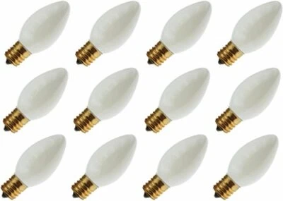 Philips 7C9/W 120V, White, 7 Watt, C9, Intermediate Screw (E17) Base Christma... - Image 1 of 2
