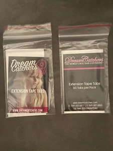 Hair Extensions Adhesives - Double Sided Tape Tabs 60 Ct Each By DreamCatchers! - Picture 1 of 3