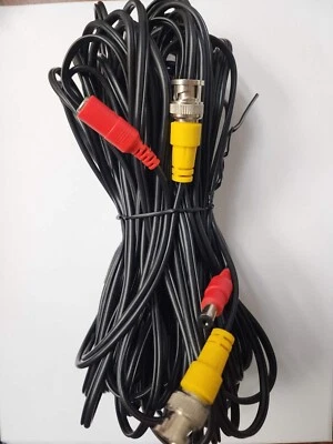 InstallerCCTV 60ft BNC Power Video Coaxial Wire Cable for CCTV Security Camera