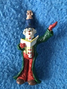 SINGING SANTA The Santa Clowns Painted Pewter Novelino 1991 - Picture 1 of 4