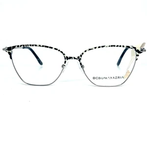 BCBG MAXAZRIA Henley Black Pattern Womens Cat Eye Eyeglasses 54-15-135 H13461 - Picture 1 of 7