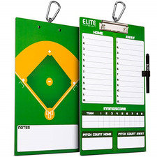 Elite Clipboards Double Sided Dry Erase Coaches Marker Board