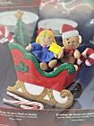Bucilla Santas Sleigh with Toys 85129 Felt Christmas Bear Doll Candy cane Tree