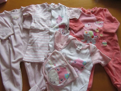 Baby Mädchen 2X Strampler 1X Set in Gr.68 Neu - Bild 1 von 4