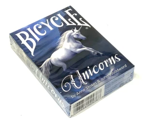 Tarjetas de juego de bicicleta Anne Stokes unicornio (azul) - NUEVAS SELLADAS - Imagen 1 de 5