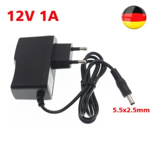 AC100-240V Converter Adapter DC 12V 1A Power Supply EU CCTV Security 5.5*2.5mm - Bild 1 von 12