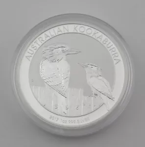 2017 Australian Kookaburra BU Brilliant Uncirculated 1 oz .999 Silver $1 Coin - Picture 1 of 5