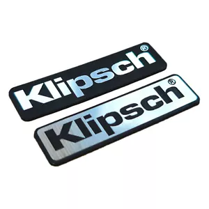 Klipsch - Naklejka Case Badge Emblemat - Chrom odblaskowy - Dwa emblematy - Zdjęcie 1 z 6