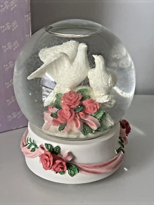 San Francisco Music Box Company 1994 globo de nieve a través de los ojos del amor Foto 1 de 4