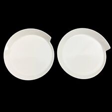 Villeroy & Boch New Wave New Wave Caffe Set of 2 Salad Round Plate 9.25" White
