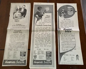 Vintage Lot of 3 different Campbell's Soup Magazine Print Ads 1914-1915 - Picture 1 of 7