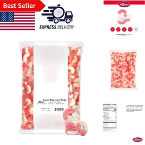 Delight in 4.5lbs of World's Best Gummi Watermelon Rings - Allergy Friendly! - Picture 1 of 9