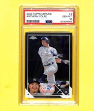 2023 Topps Chrome #4 Anthony Volpe Rookie RC Card PSA 10 Yankees