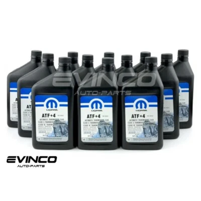 Mopar ATF+4 Automatic Transmission Fluid Case 12 Quarts Chrysler Jeep Dodge OEM - Image 1 of 3