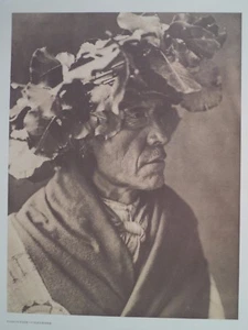 Porcupine Cheyenne Headdress for Sundance 1972 Original Folio Edward S. Curtis - Picture 1 of 1
