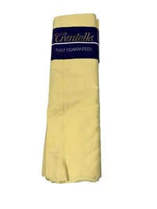 2 x CRENTELLA Bettwäsche Vintage Neu Pudding Gelb Baumwolle Doppelbett ein Paar - Bild 1 von 5