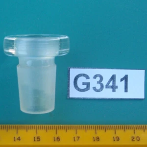 G341 Pyrex Adapterbuchse M19/38 auf F#10, 9/10 - Bild 1 von 1