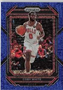 Coby White 2022-23 Panini Prizm Blue Sparkle /144 #71 Chicago Bulls - Bild 1 von 2