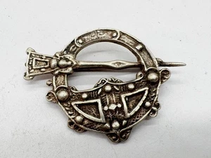 SPILLA DA DONNA VINTAGE ARGENTO MASSICCIO SCOZZESE SCOZIA IONA DESIGN - Foto 1 di 6