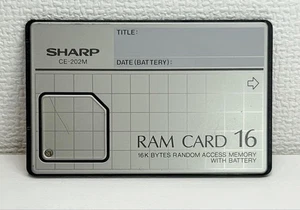 Karta RAM Sharp CE-202M 16KB do komputera kieszonkowego o niezawodnej wydajności - Zdjęcie 1 z 6