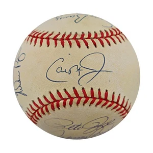 Mays Aaron Ripken Rose Ryan Berra All Century Team Signed OAL Baseball Goldin - Picture 1 of 8
