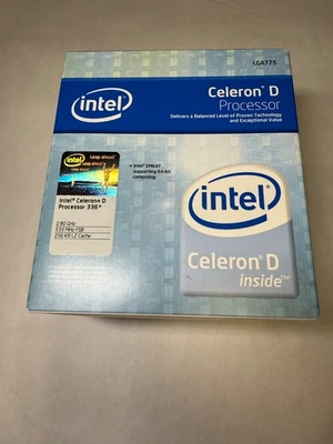 Intel Celeron D 336+ 2.8 GHz LGA775 Processor W/FAN-HEATSINK, NEW - Image 1 of 4
