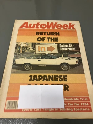 AutoWeek magazine Datsun SX convertible April 1980 issue - Image 1 of 4