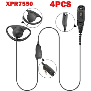 4Pcs D-Style Earpiece Headset P8268 APX7000 APX8000 XPR7350e XPR7550 XPR6550 HOT - Afbeelding 1 van 8
