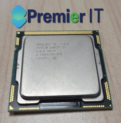 Intel Core i7-870 - 3.6GHz 4 Cores 8MB L3 Cache LGA1156 - Image 1 of 3