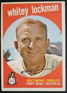 1959 Topps #411 Whitey Lockman Baltimore Orioles - Picture 1 of 2