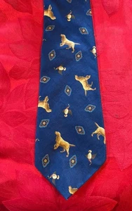 Corbata Infinity Chic Diseñador Italiano Perro de Caza Puntero Patos Para Hombre EE. UU. - Imagen 1 de 4