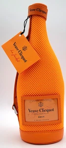 Veuve Clicquot Champagner Eisjacke Thermo Reisetasche Orange Netzstoff Neu mit Etikett - Bild 1 von 10