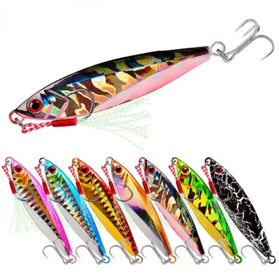 7er Pack Metal Cast Jig Spoon 14-30G Casting Jigging Fisch Wolfsbarsch... - Bild 1 von 4