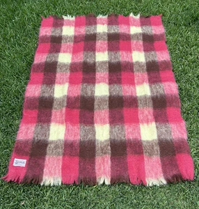 Glen Cree Coperta Mohair Lancio Mohair Plaid Galloway per '00' 75x45" Scozia - Foto 1 di 5
