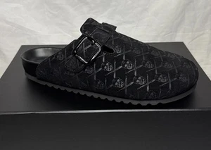 Scarpe slip on Surgeon Mule nere SRGN monogram da uomo taglia 11 NUOVE - Foto 1 di 12