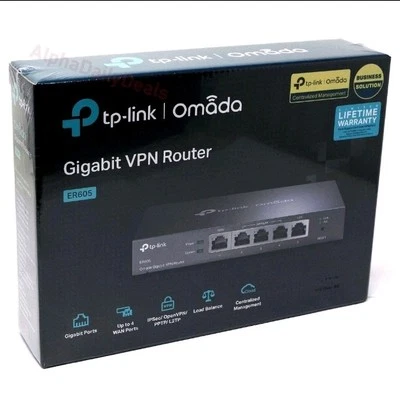 TP-Link ER605 Omada Gigabit Multi-WAN VPN Router TL-R605 - Image 1 of 2