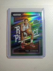 2024 Panini Prizm Draft Picks Tre Johnson Green Prizm Rated Prospect - Imagen 1 de 2