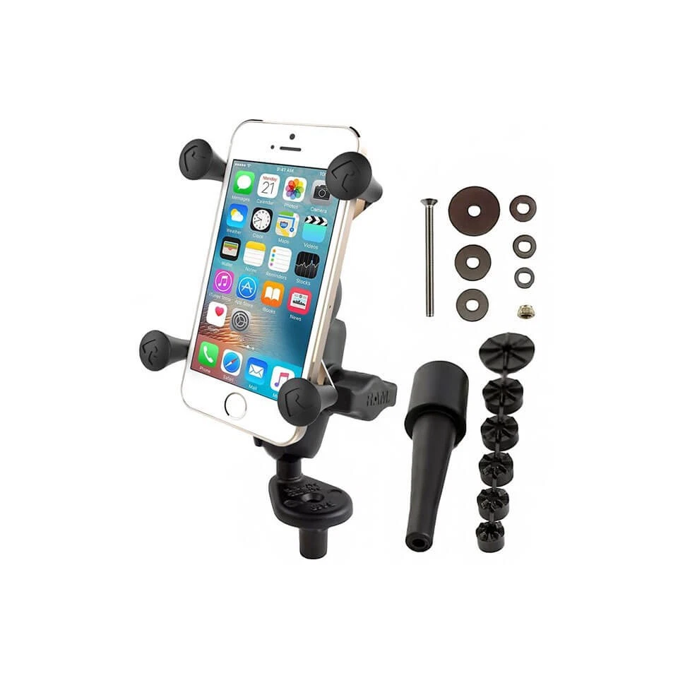 RAM Mounts Motorradhalterung mit X-Grip Universal Halteklammer für Smartphones - - Bild 1 von 1